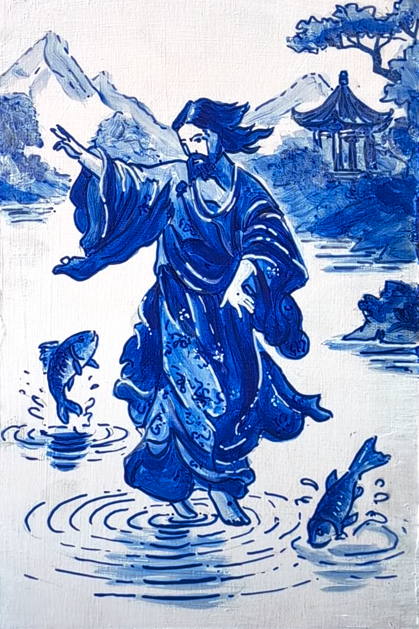 Chinese Jezus - Walk on water